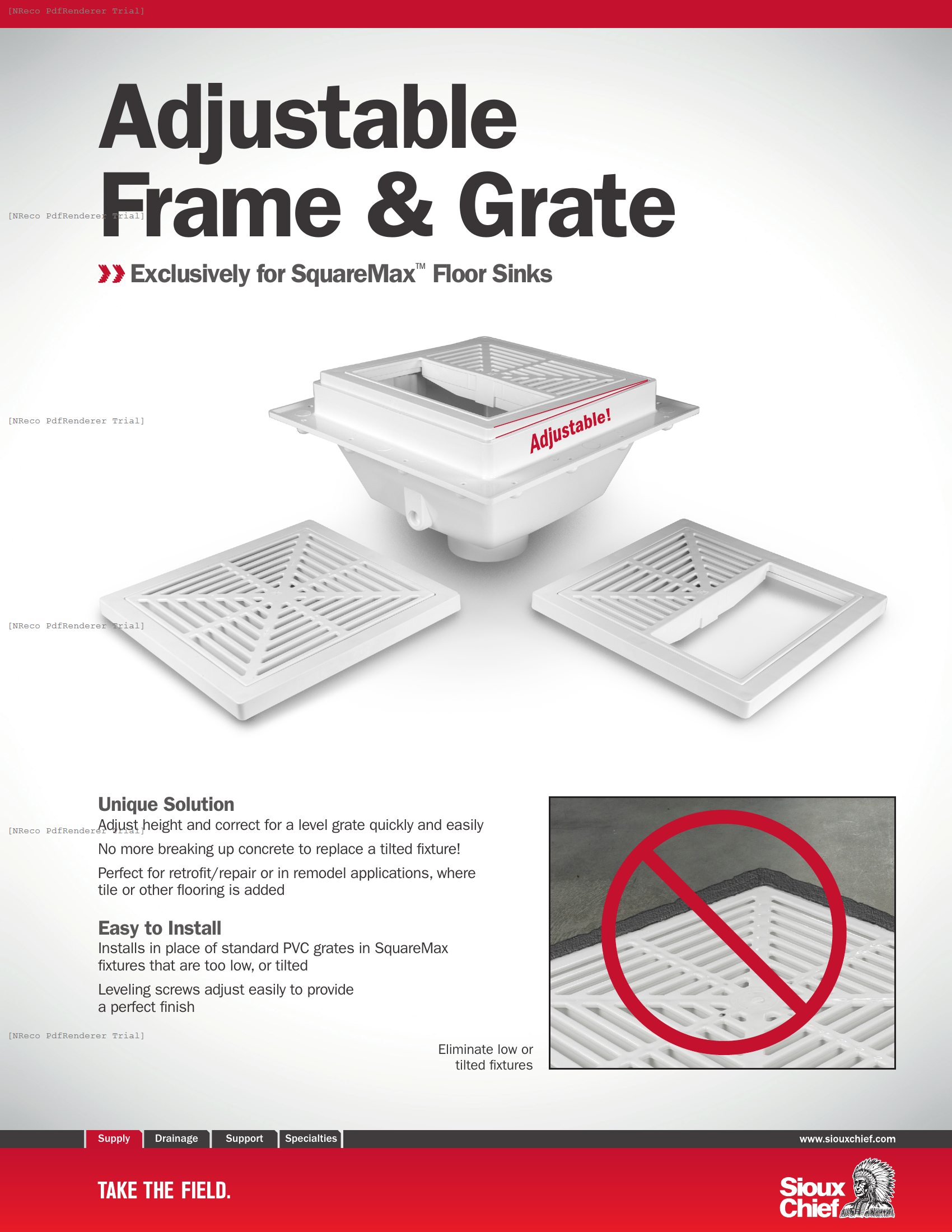 SQUAREMAX - ADJUSTABLE FRAME & GRATE - BROCHURE.PDF Brochure Document